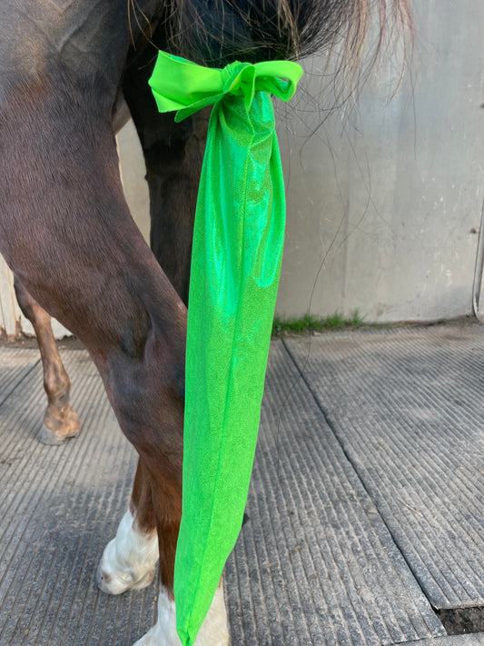 Metallic Lime Green Tailbag from www.slichhorseware.com