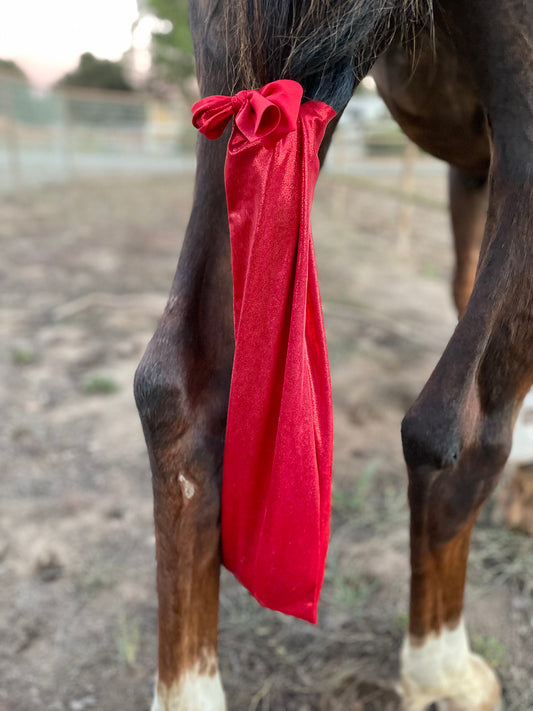 Metallic Red Tailbag from www.slickhorseware.com