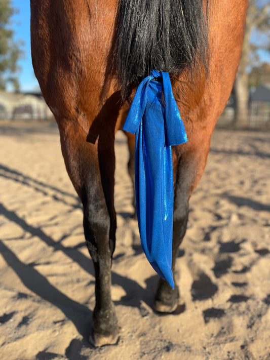 Metallic Royal Blue Tailbag from www.slickhorseware.com